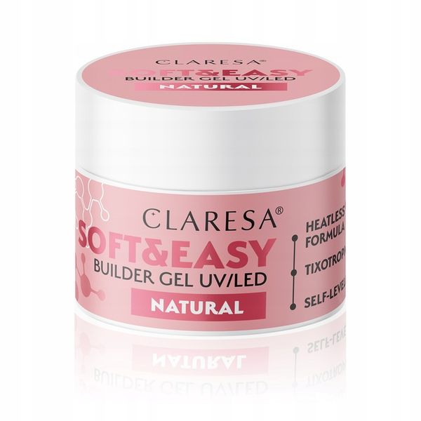 Claresa Żel Budujący Soft & Easy Builder Gel 45 g - Natural zdjęcie 11