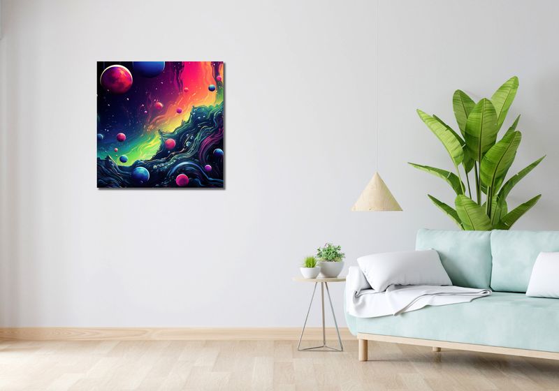 Obraz 70x70cm Kalejdoskop Galaktyk zdjęcie 2