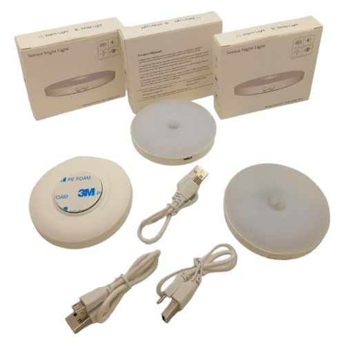 Lampka LED z czujnikiem ruchu USB 3szt na Arena.pl