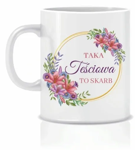 Kubek TEŚCIOWEJ na prezent 330ml + kartonik zdjęcie 1