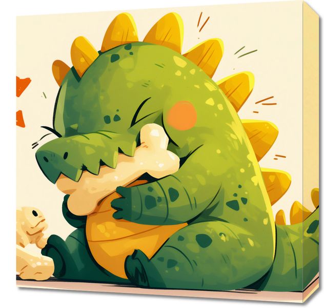 Obraz 50x50cm Uroczy Dinozaur zdjęcie 1