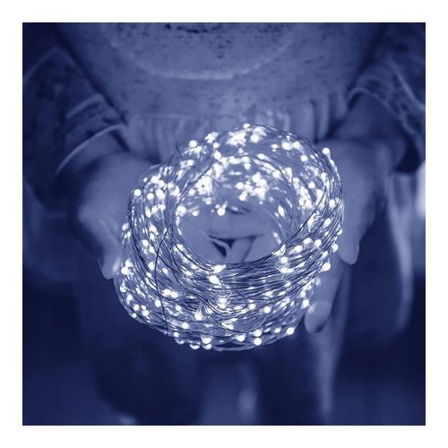 światełka lampki na żyłce wewnętrzne 100 led zimne białe lamp24b na Arena.pl