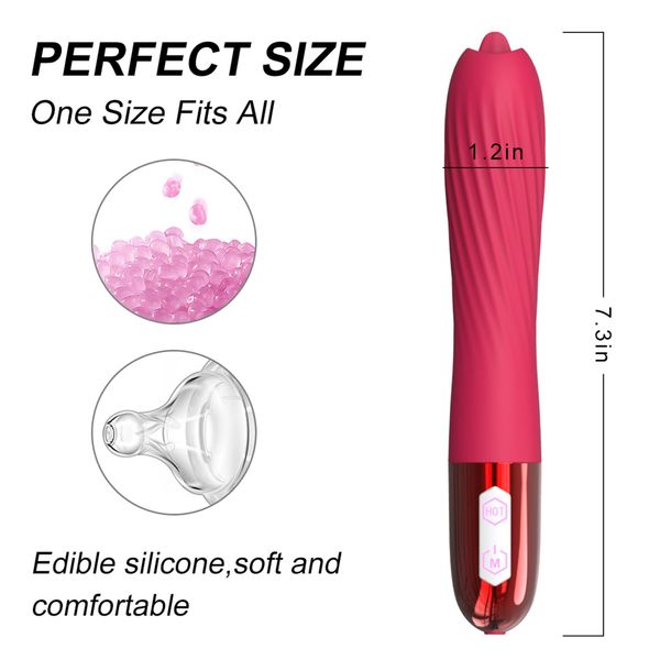 Wibrator-Silicone Vibrator USB, 10 vibration modes, Heating zdjęcie 6