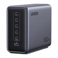 UGREEN Nexode X759 Ładowarka GaN 500W 6-Portowa PD 3.1 240W USB-C Szara