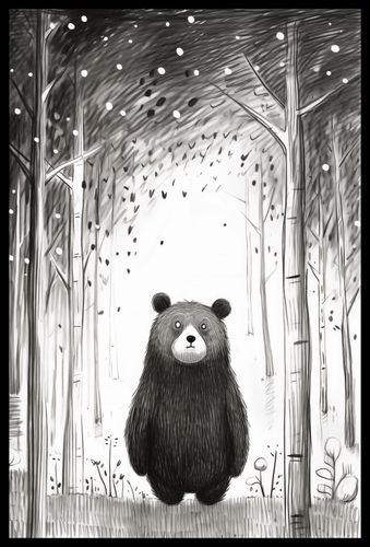 Plakat 40x60cm Ciekawski Miś na Arena.pl