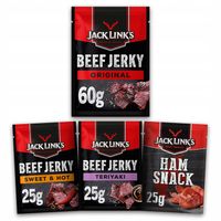 Suszona wołowina i wieprzowina Jack Link's Beef Jerky ZESTAW RÓŻNE SMAKI