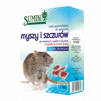 TRUTKA MIĘKKA 1KG SUMIN NA GRYZONIE MYSZY SZCZURY TRUCIZNA DERATYZACJA