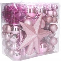 BOMBKI CHOINKOWE NA CHOINKĘ ZESTAW 7/5/3cm 77szt