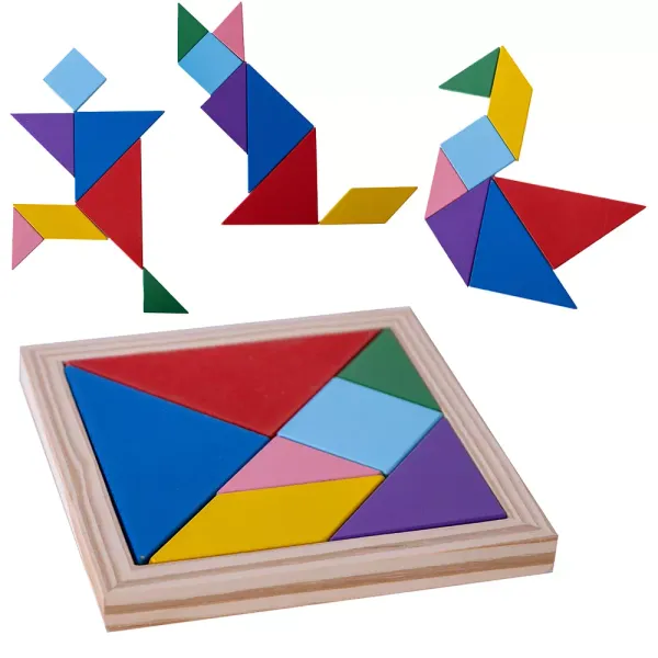 Układanka Drewniana. Tangram zdjęcie 1