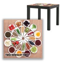 BLAT SZKLANY IKEA LACK Kuchnia z Twoim napisem 55x55cm 083b