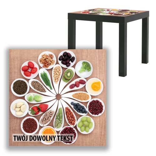 BLAT SZKLANY IKEA LACK Kuchnia z Twoim napisem 55x55cm 083b na Arena.pl