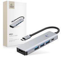 Hub USB-C Tech-Protect HB01 5w1 Adapter DO Komputera 2x USB-A