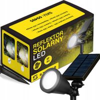 Lampa solarna wbijana Stazer czarny 24 cm 1 szt.