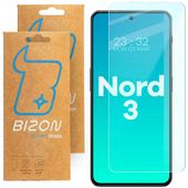 Szkło hartowane Bizon do OnePlus Nord 3, szybka, zestaw 2 sztuki