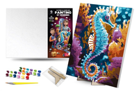 Zestaw Kreatywny Malowanie Po Numerach - Smok Morski 40X50Cm Podstawka