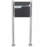 16770 Skrzynka wolnostojąca na stojaku z gazetnikiem dom nowoczesna