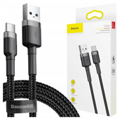 kabel usb do usb-c baseus cafule 3a 0.5m (szaro-czarny)