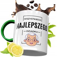 Kubek Zielony Dla Dziadka Na Prezent Urodziny Z Nadrukiem Ze Zdjęciem