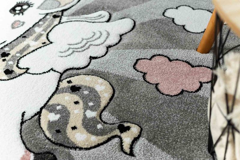 RUG/LU/TINIES/UNICORN/GREY/R160 zdjęcie 3