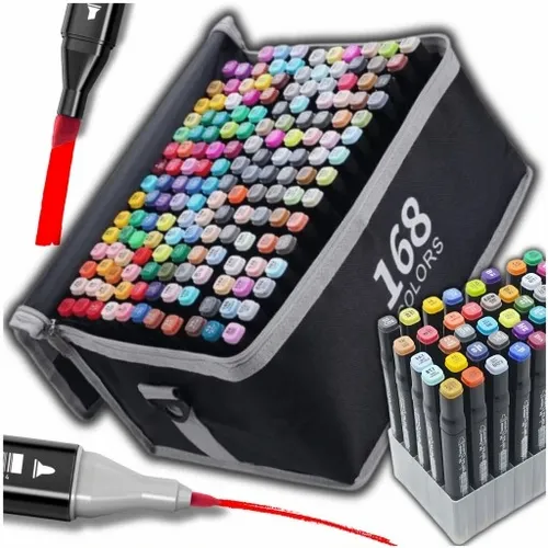 Markery alkoholowe flamastry mazaki pisaki dwustronne touch podstawka 168 na Arena.pl