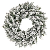 WIANEK NA DRZWI OŚNIEŻONY DUŻY WIENIEC ZIMOWY STROIK NA CMENTARZ GRÓB 45cm