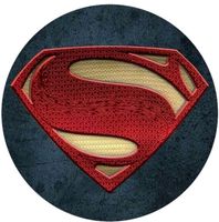 Opłatek na tort Urodziny Super Man Logo Postać Bohater Avengers