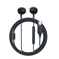 słuchawki douszne ze złączem usb-c mikrofonem i pilotem 1.2 m - czarne