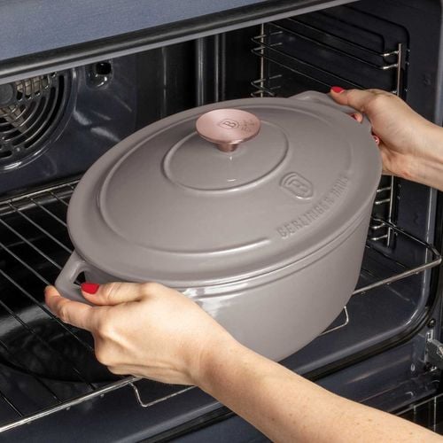 emaliowana brytfanna żeliwna 30cm berlinger haus bh-6541 taupe na Arena.pl