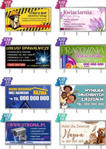 Baner reklamowy - Plandeka oczkowana 200x100 cm Meble na wymiar na Arena.pl