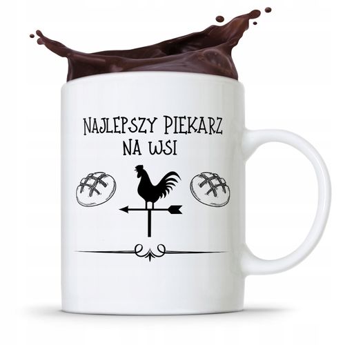 Kubek Prezent Dla Piekarza Najlepszy Na Wsi Z Nadrukiem Ze Zdjęciem na Arena.pl