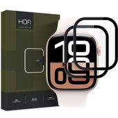 Szkło Hybrydowe Hofi Pro+ 2szt. Apple Watch 10 (42mm) Czarne Nie Pęka