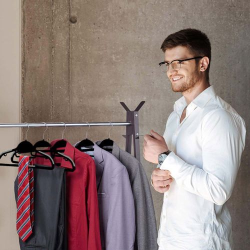 Wieszak Flexi komplet 10 sztuk czarnoszary na Arena.pl