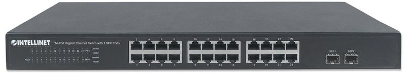 INTELLINET SWITCH 10/100/1000 GIGA 24 SFP 561044 zdjęcie 1