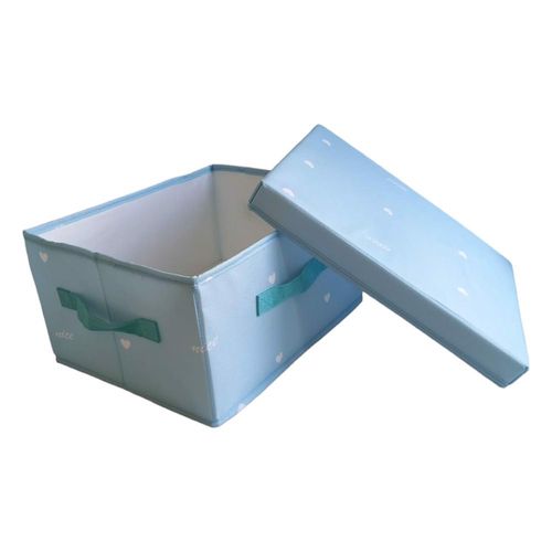 Pudełko do składane z pokrywką 34x28x28 niebieskie na Arena.pl