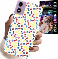 ETUI DO MOTOROLA MOTO E14 - ŁAPKI KOŚCI PIES PATROL BAJKI + SZKŁO