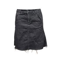 Spódnica Midi Czarna Bawełna z Elastanem Wygodna Stylowa Rozmiar 38