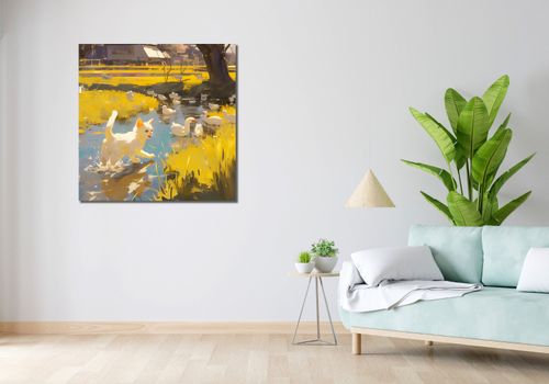 Obraz 90x90cm Słońce na Wsi na Arena.pl