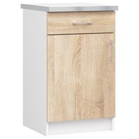 Szafka LIMA S50 SZ1 + BLAT BIAŁY/DĄB SONOMA