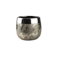 Doniczka Osłonka Ceramiczna MOON D 12 H 11 złota srebrna