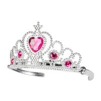 Korona diadem księżniczki z różowymi kamieniami tiara