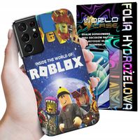 ETUI CASE DO SAMSUNG S21 ULTRA - ROBLOX GRY BAJKI GTA MARIO SONIC + FOLIA