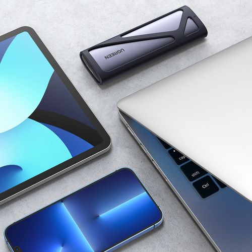 Kieszeń obudowa na dysk SSD M.2 USB 3.2 Gen 2 SuperSpeed USB 10Gbps szary na Arena.pl