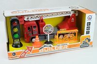 Zestaw Wóz Strażacki Światła Znaki Drogowe Cpn 6631