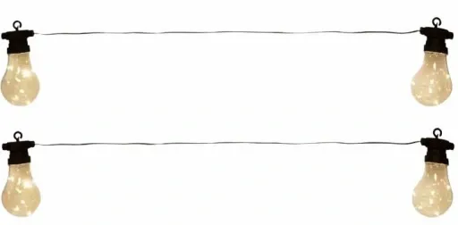 Sznur oświetleniowy Lampki żarówki 6,55m 8x LED zdjęcie 3