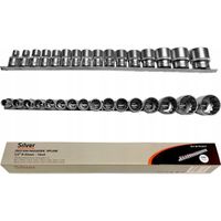 Nasadki spline 1/2" 8-32 mm 12-kątne zestaw 16 el. SilverTools