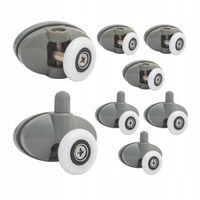 ZESTAW ROLEK DO KABIN PRYSZNICOWYCH POJEDYNCZE ROLKI AQUAFORM KOMPLET