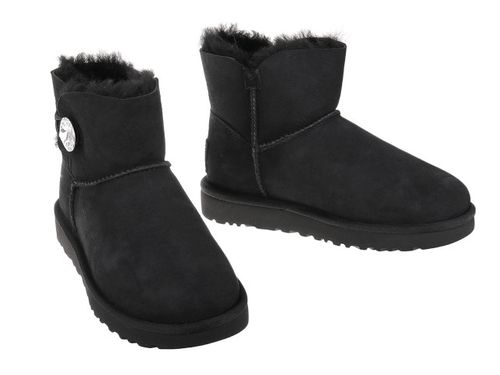 Buty UGG W Mini Bailey Button Bling 1016554-BLK - 41 na Arena.pl