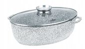 BRYTFANNA MARMUROWA 8L GĘSIARKA 38CM INDUKCJA
