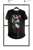 T-Shirt Men Black M Fashion