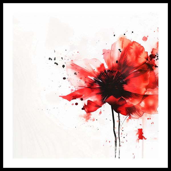 Plakat 70x70cm Płynna Akwarela zdjęcie 3